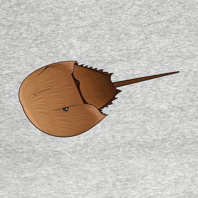 Horseshoe crab cartoon illustration by Cartoons of fun